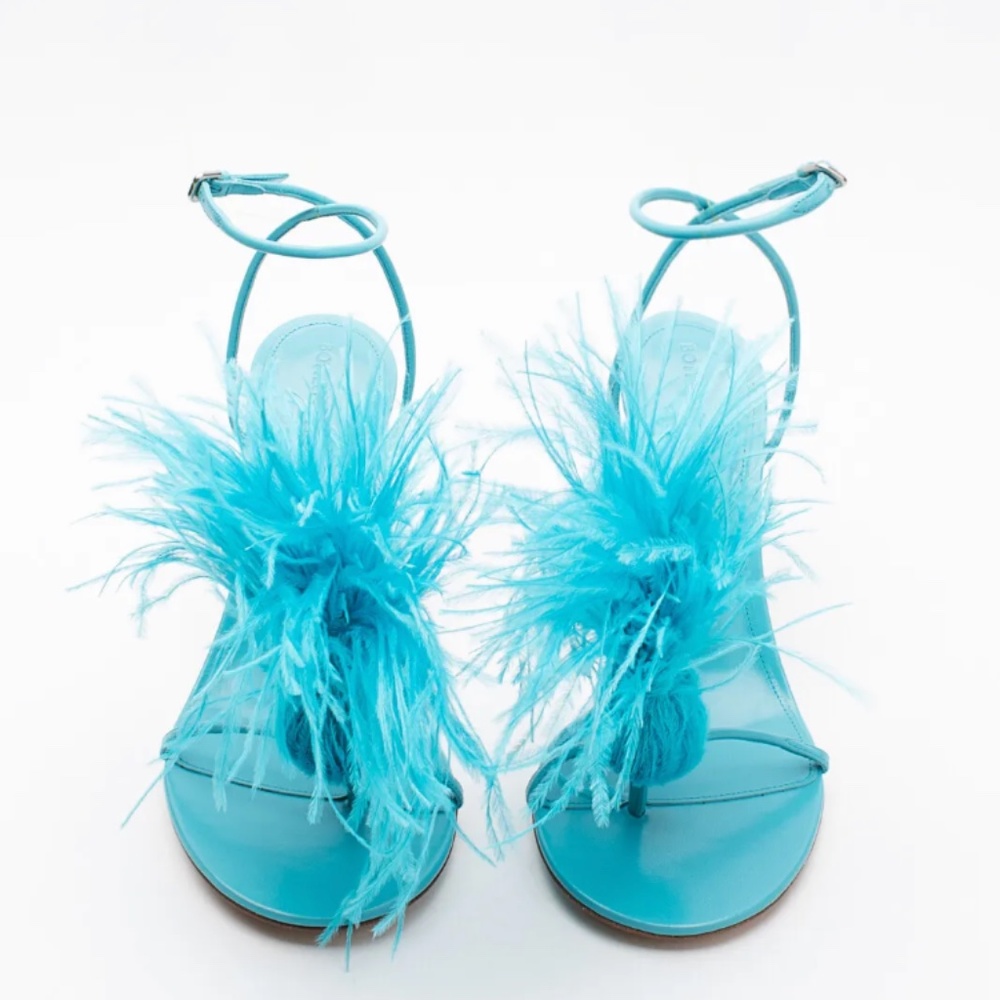 Bottega Feather Dot Heels